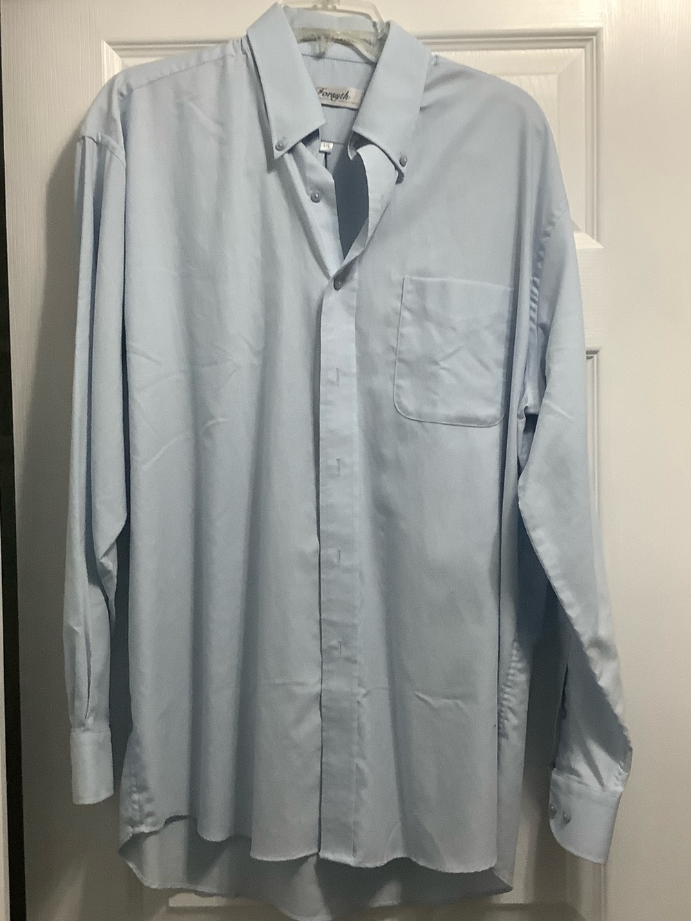 Light Blue Men's Button-Up Dress Shirt